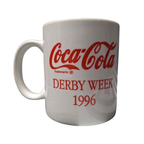 Coca-Cola Derby Week 1996 Churchill Downs Kentucky Derby 122 Mug White Ceramic - Picture 1 of 7